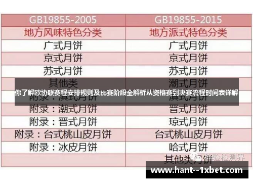 你了解欧协联赛程安排规则及比赛阶段全解析从资格赛到决赛流程时间表详解